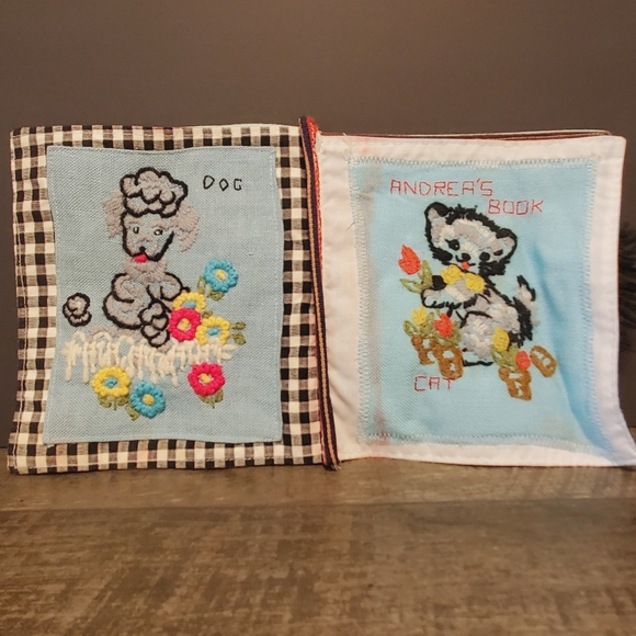 Cloth Book Handmade Vintage Toddler Activity Animal 1960-1970 - Picture 5 of 5